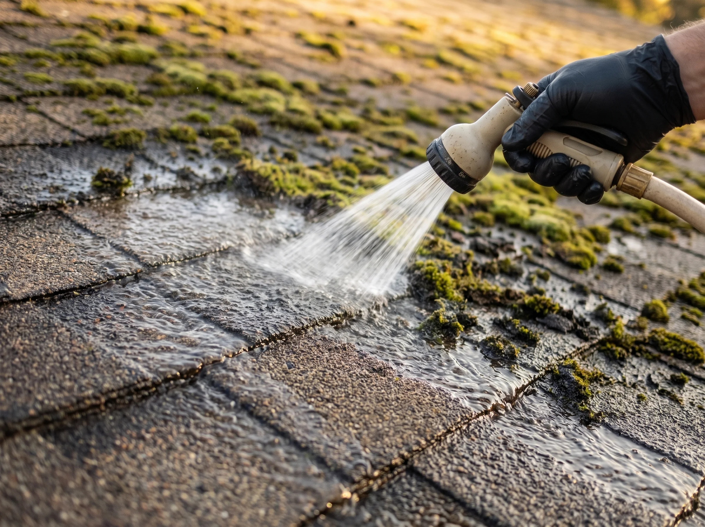 Soft Washing Around Skylights Safely