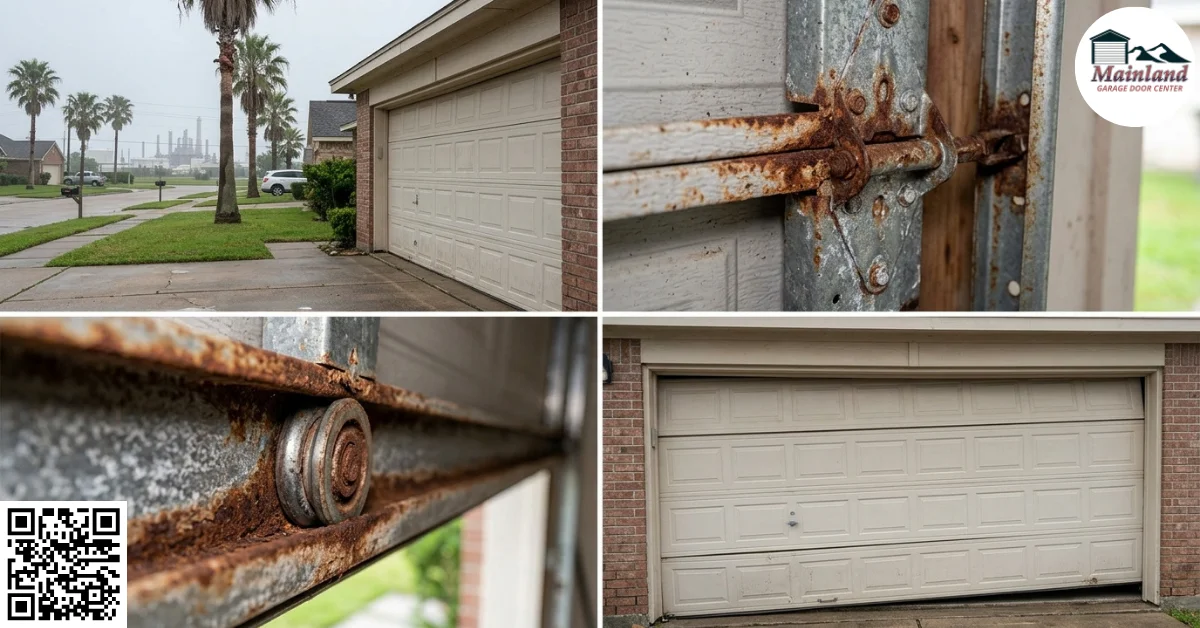The Silent Destroyer: How Coastal Humidity and Corrosion Cause Garage Doors to Come Off Track in Texas City, TX