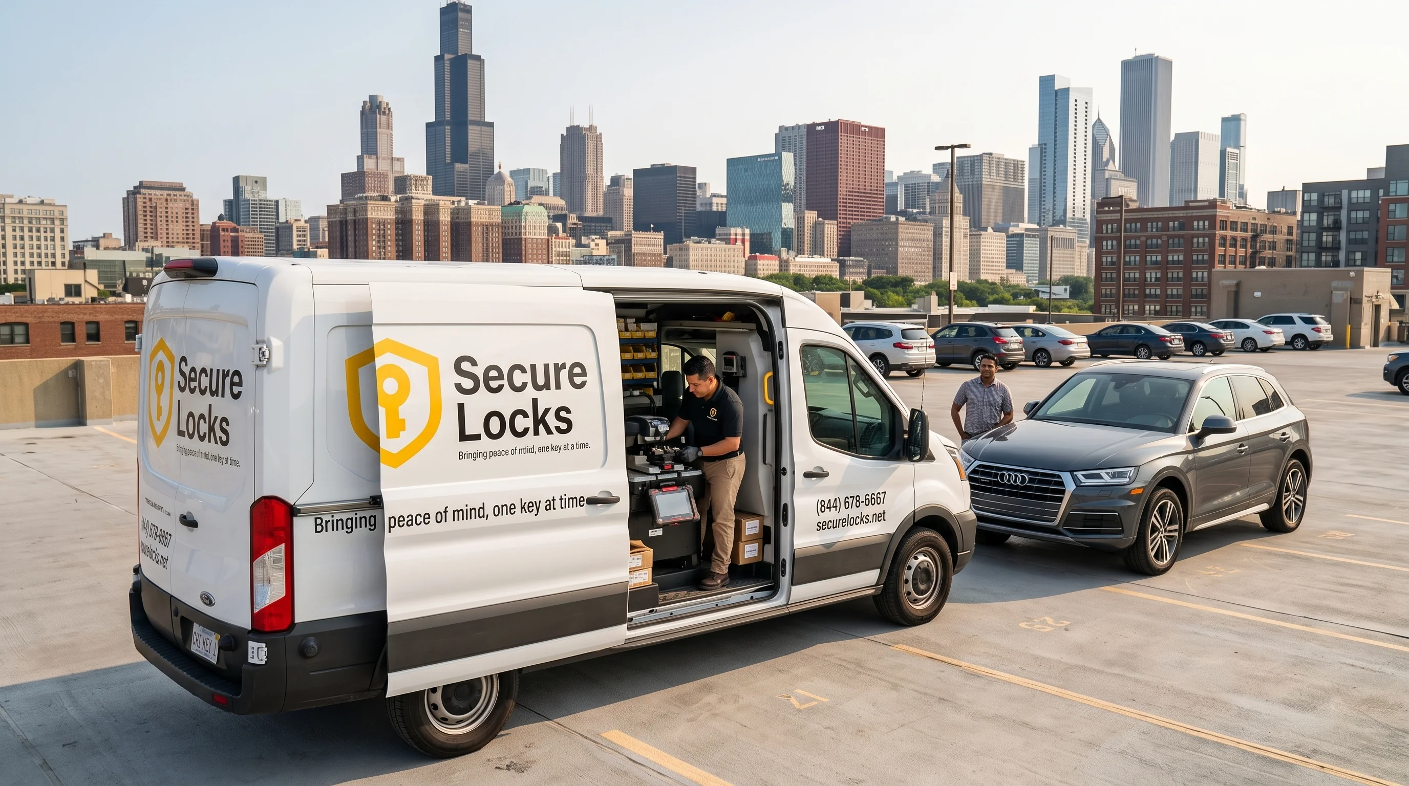 Can a Mobile Audi Locksmith Cut and Program a Key Where the Car Sits?